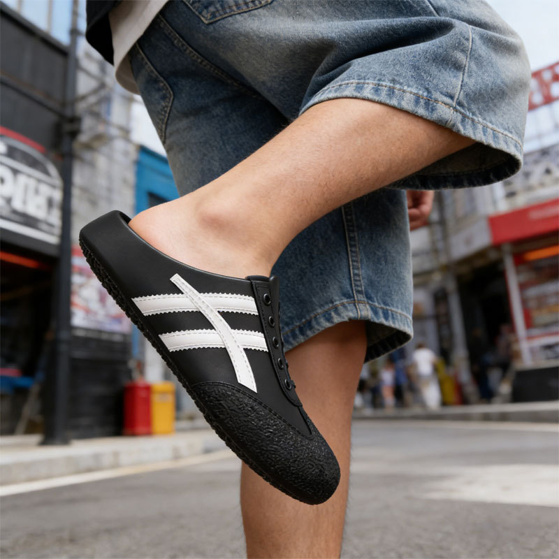 hot Free delivery Slippers 2026 Baotou Half Slippers New Summer Outerwear Lazy One Foot One Step Cold Slippers
