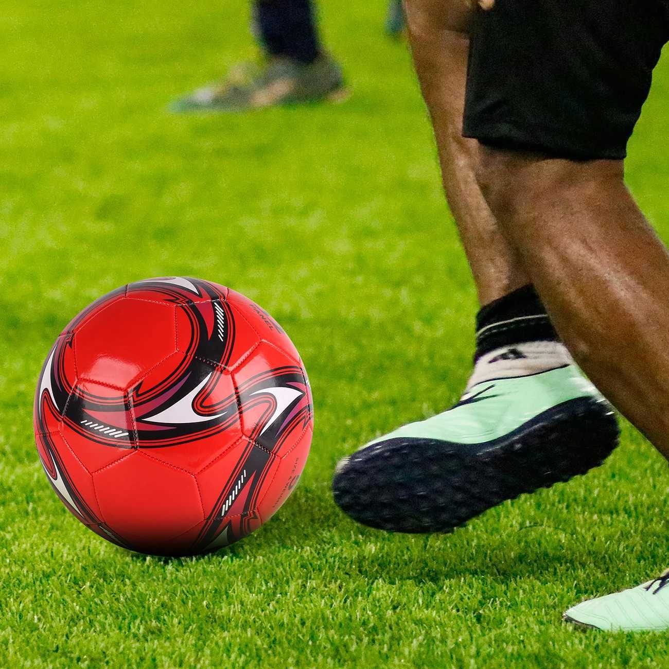 1PC A Size 3 and 5 Cyclone Football Soft Inflatable Red Soccer Ball Suitable for Training and Match Play M260318