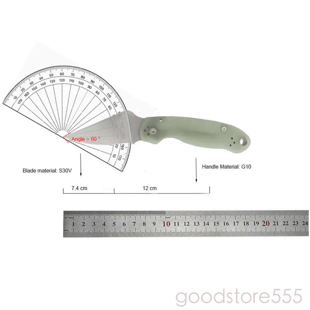 C223 Knife S30V Folding Blade G10 couteau fixed blade knife pocket knife Handle Outdoor Utility Portable Survival Camping Hunting Pocket Knives EDC To - view 6