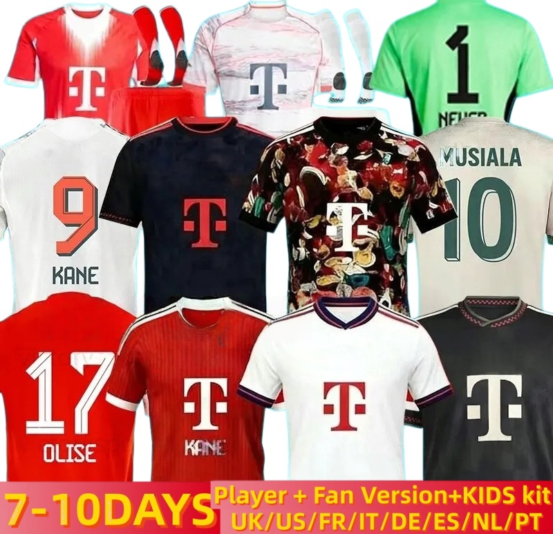 25 26 27 KANE OLISE Soccer Jerseys Anniversary BAYERNS MUNICH KIMMICH Luis Diaz UPAMECANO MULLER COMAN 2025 2026 football shirt DAVIES MUSIALA Men Kid kits