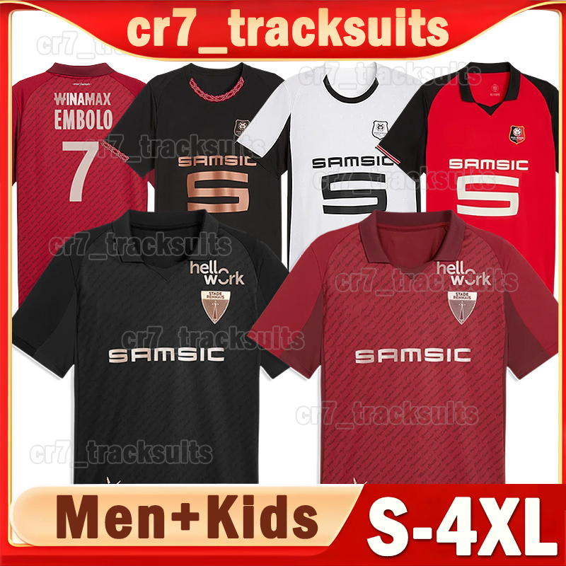 XXXL 4XL Stade Rennais 2025 2026 Soccer Jerseys 125th anniversary LEPAUL EMBOLO M. TAMARI BLAS Football Shirts 25 26 AIT BOUDLAL MUKIELE QUINONEZ Men kids kits sets