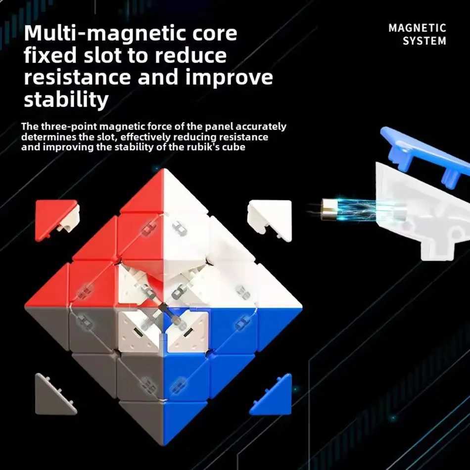 ShengShou FTO Rotating Octahedron Magnetic Magic Cube Stickerless Educational Toy Toys For Children Cubo magico Toys H260314