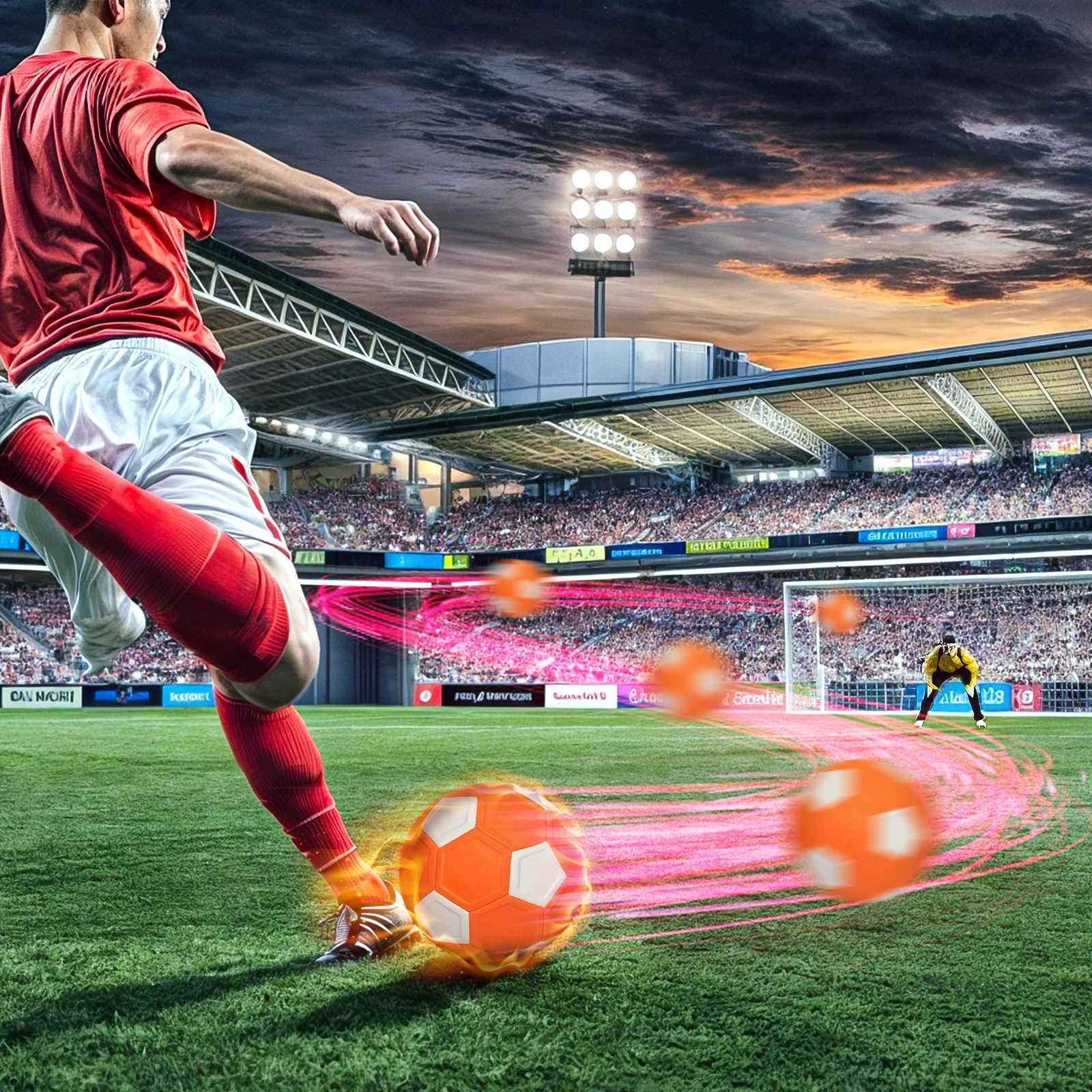 Curve Swerve Soccer Ball Magic Football Toy High Visibility Outdoor Indoor Training Game Ball Perfect Gift for Kids Children M260318