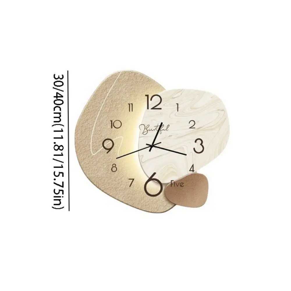 Modern Nordic Wall Painting Light Easy to Read High-end Digital Wall Clock Decorative Wall Hanging Clock Restaurant D260318