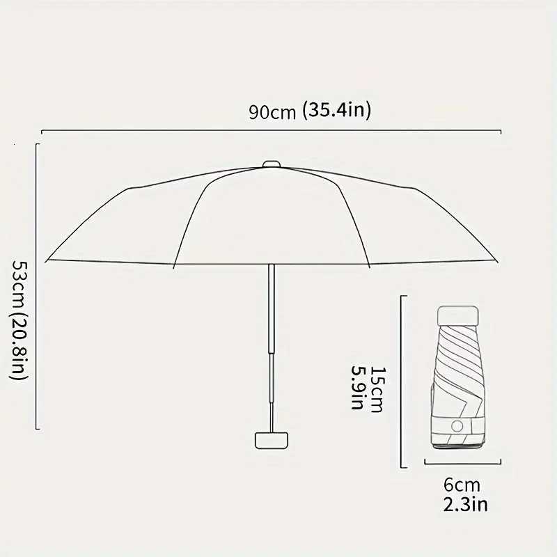 Mini Sun Umbrella Protective and UV Resistant Rain or Shine Mini Umbrella Sun Umbrella H260318 - view 3
