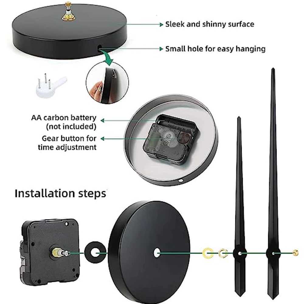 Large 3D DIY Wall Clock Giant Acrylic Mirror Clocks Frameless Big Horloge Home Decoration for Living Room Bedroom Wall Decor D2603181