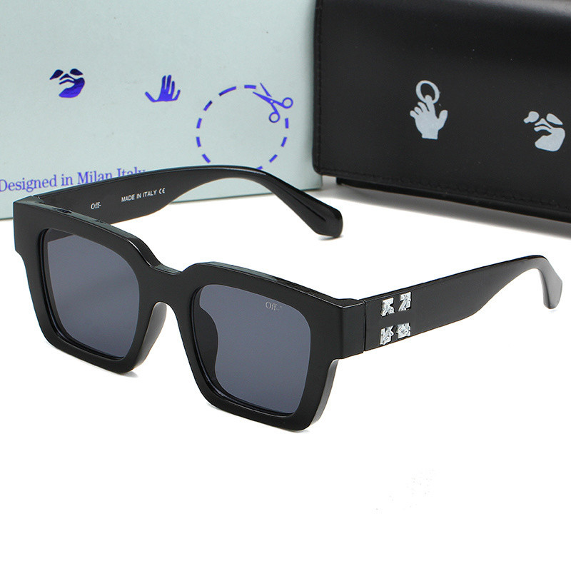 Designer Sunglasses Women Trend Frameless Curved Surface Lens Glasses off Women's Luxury sun glasses cat eye shades white sun glasses for women Y2K spicy girl with box