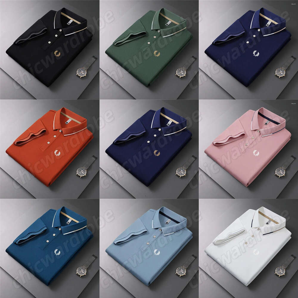Men's Fredperrylies Polos High Quality Embroidered Polo Shirt 2025 Summer T-Shirt Fashion Top Trend Casual Fredly Perryly Business f58