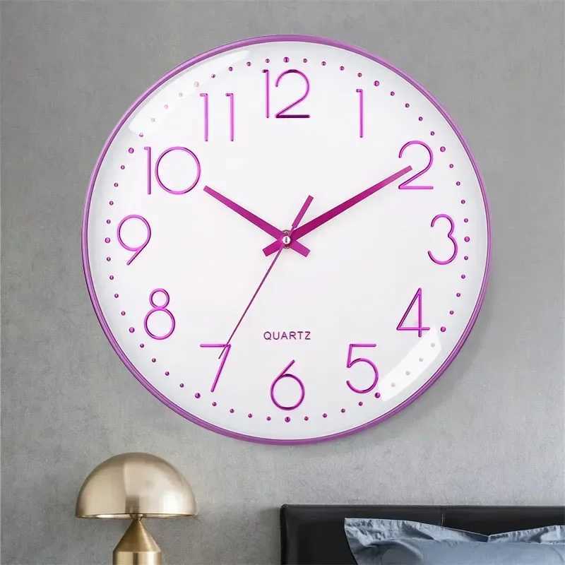 Luminous Wall Clock Large Dial Wall Hanging Clock Travel Time Accuracy Travel Time Accuracy for School Decoration Bedroom D260318