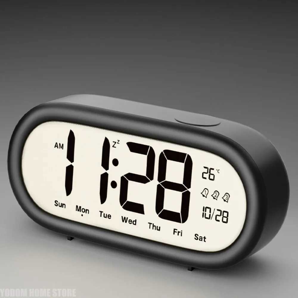 1PC Alarm Clock for Students Large Screen Clear Numbers New Smart Electronic Clock Desktop Childrens Home Products D260318