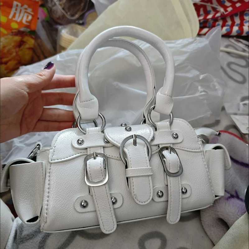 New Womens Fashion Portable Wing Bag Hot Girl Motorcycle Bag Trendy Versatile Shoulder Crossbody BagZ260317