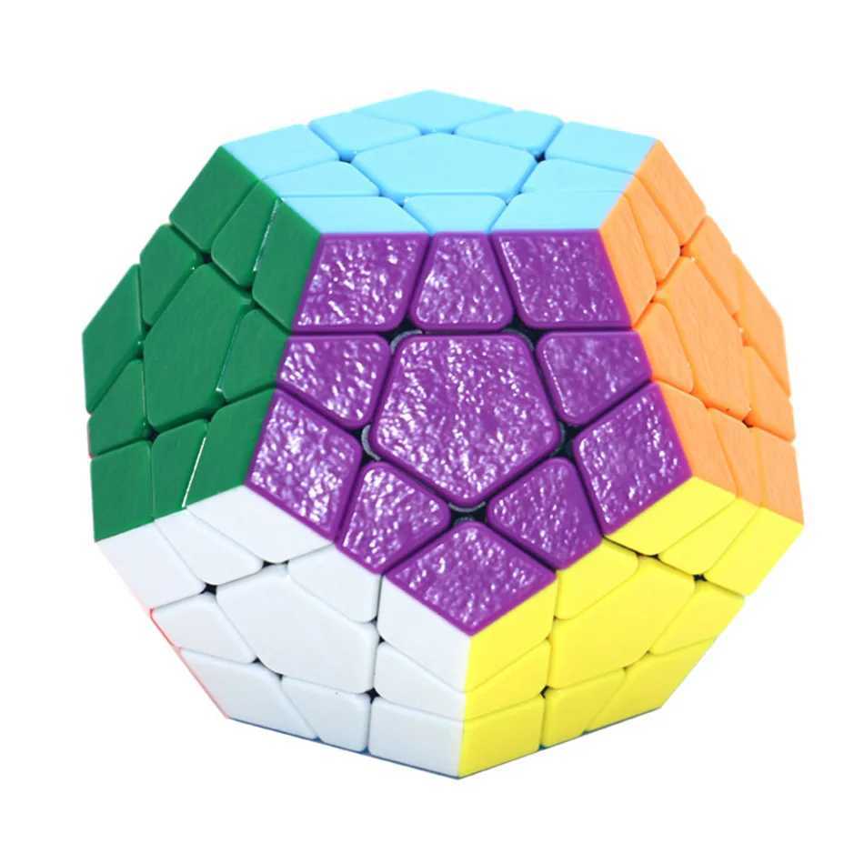 Shengshou 3x3 Megaminxeds Cube Stickerless 3x3x3 Gem Magic Cube Frosted 3Layers Speed Professional Megaminx Puzzle Toys H260314
