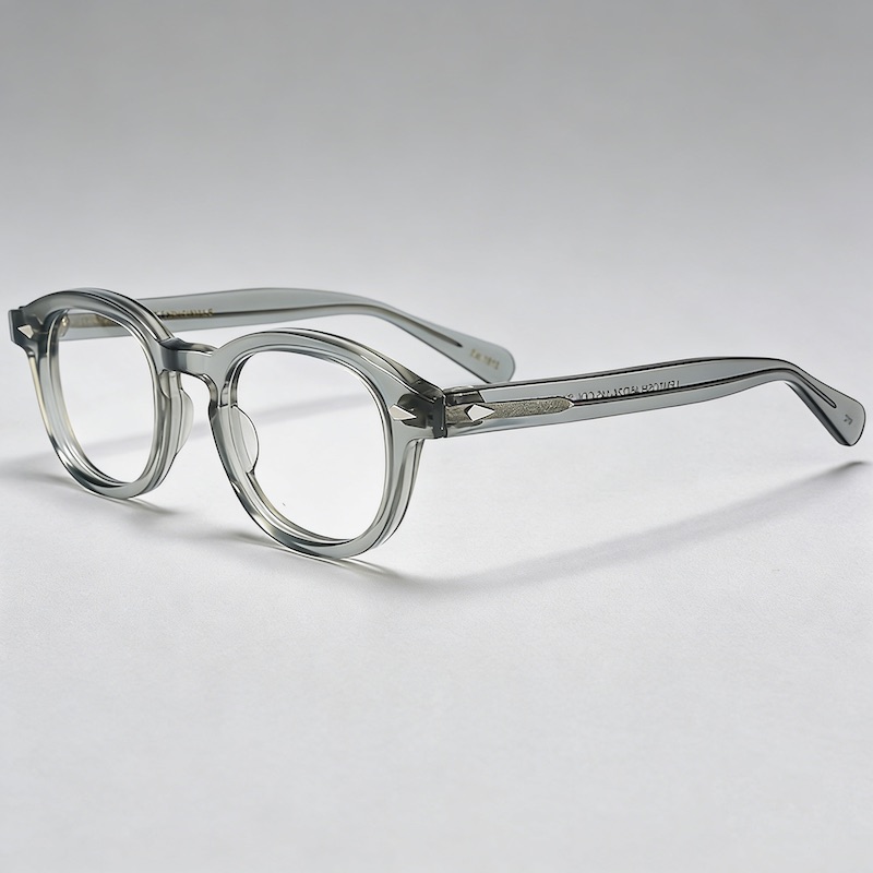 Lemtosh Round Sunglasses Johnny Depp Polarized Pilot Men Vintage for Driving Beach Eye Protection Luxury Brand Design Handmade Acetate IVSTA Fashion A