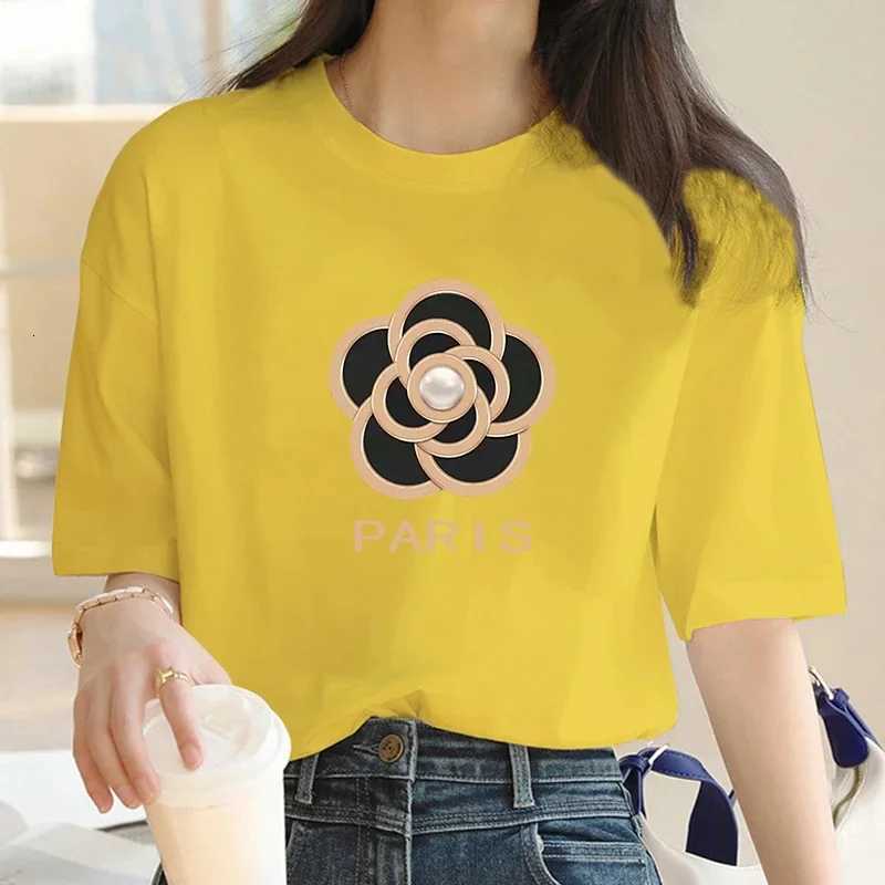 Women Luxury Brand Paris Graphic Print Casual Short Sleeve T-Shirt For Spring Summer basics O-collar Womens ClothingT260317