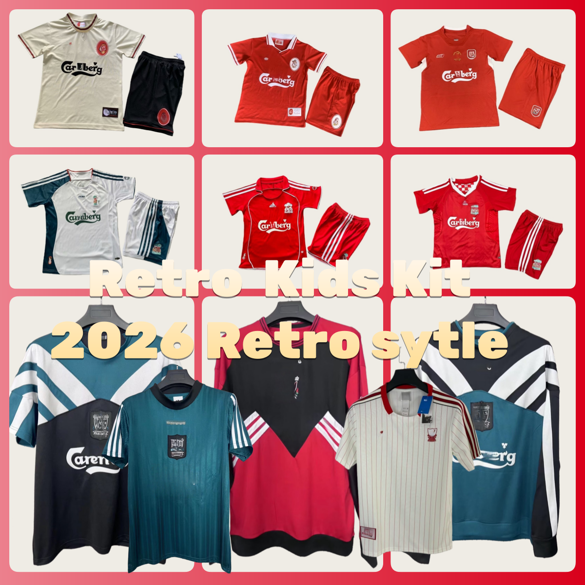 Retro l Fc 1996-2008 Kids Kit football shirts 26 27 liVErpOol soccer jerseys New Reproduction 1995/97 RetroMAC ALLISTER EKITIKE ISAK ALEXANDE GAKPO WIRTZ Salah jersey