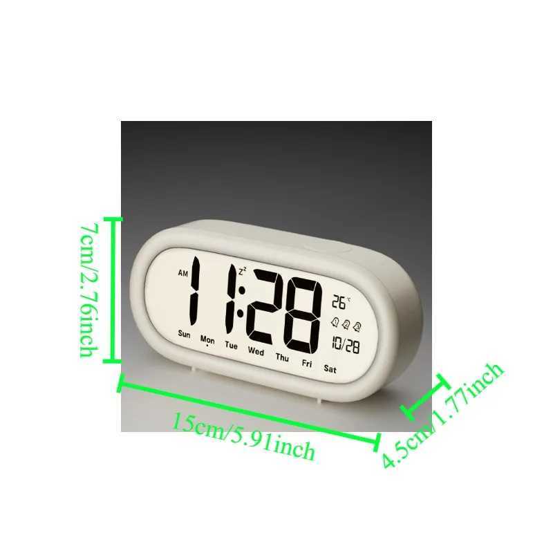 1PC Alarm Clock for Students Large Screen Clear Numbers New Smart Electronic Clock Desktop Childrens Home Products D2603181