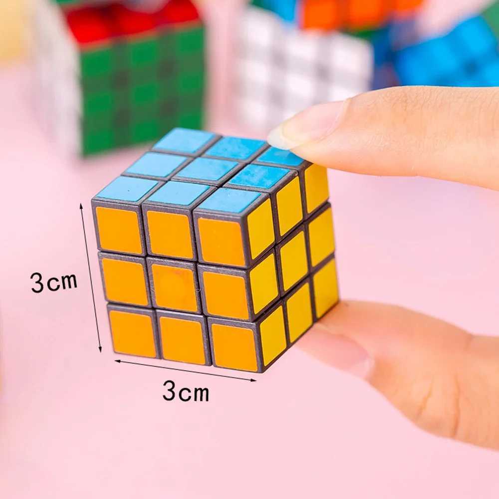 6/60Pcs Mini Magic Cube Children Educational Toys Kindergarten Prize Kids Birthday Party Favors Goodie Bag Pinata Fillers Gift H260314