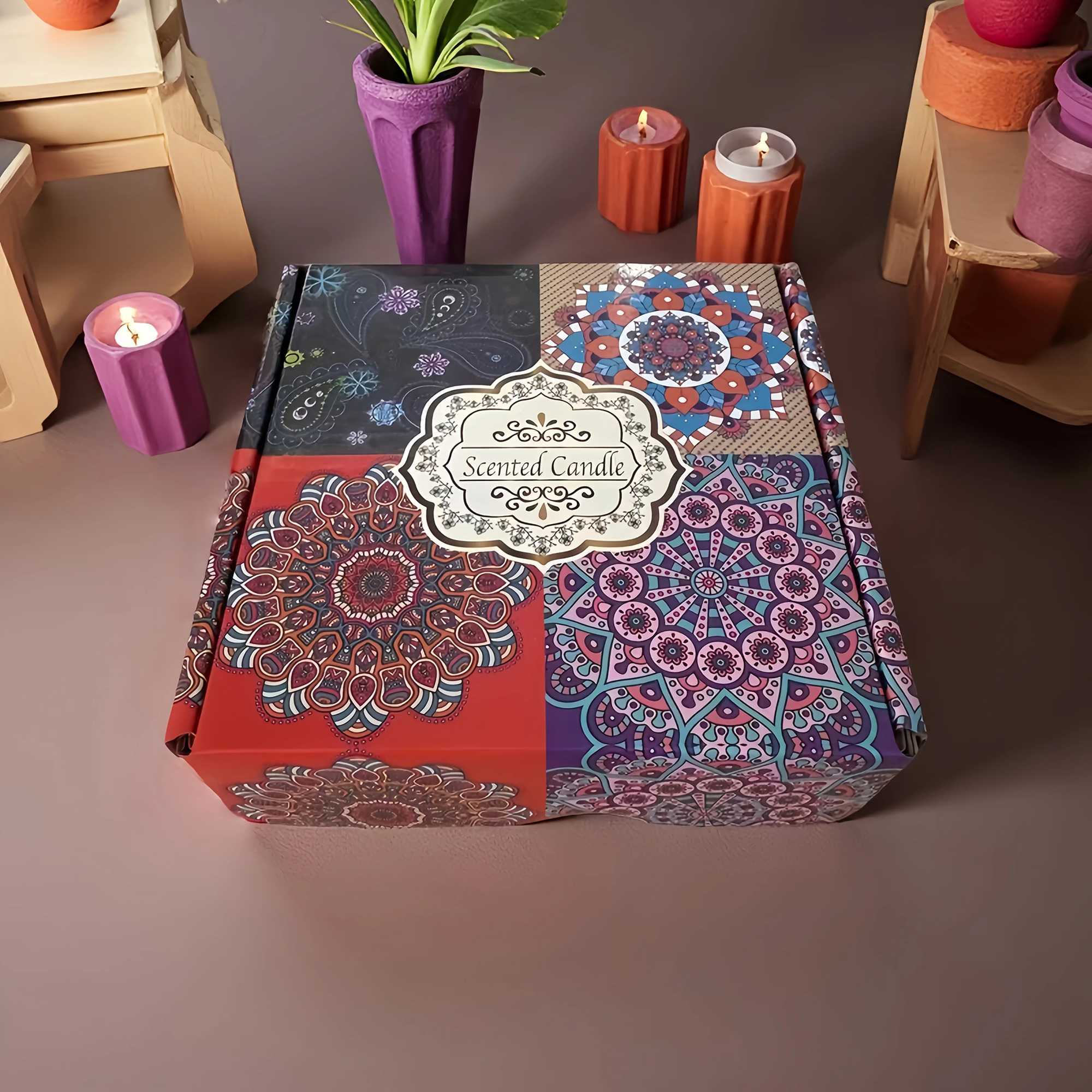 Oil Candle Set 5 Floral Scents White Tea Honeysuckle Bluebell Jasmine and Lavender Perfect for Yoga Bathing Spa Meditation Aromatherapy Stress D260318