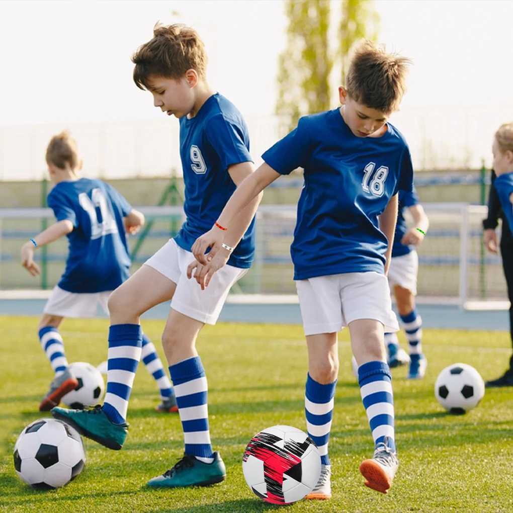 PVC Machine-stitched Football Ball Competition Soccer Balls Pressure Proof Size 5 Portable Sports Accessories M260318