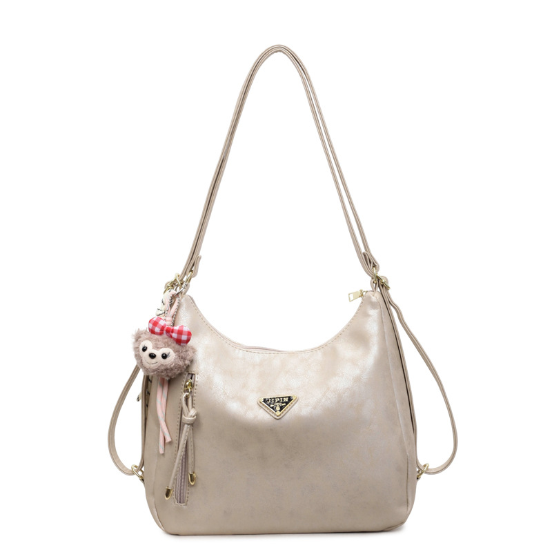 New hot selling multifunctional leisure backpack for women large capacity handheld commuting shoulder bag Korean version texture tote bag