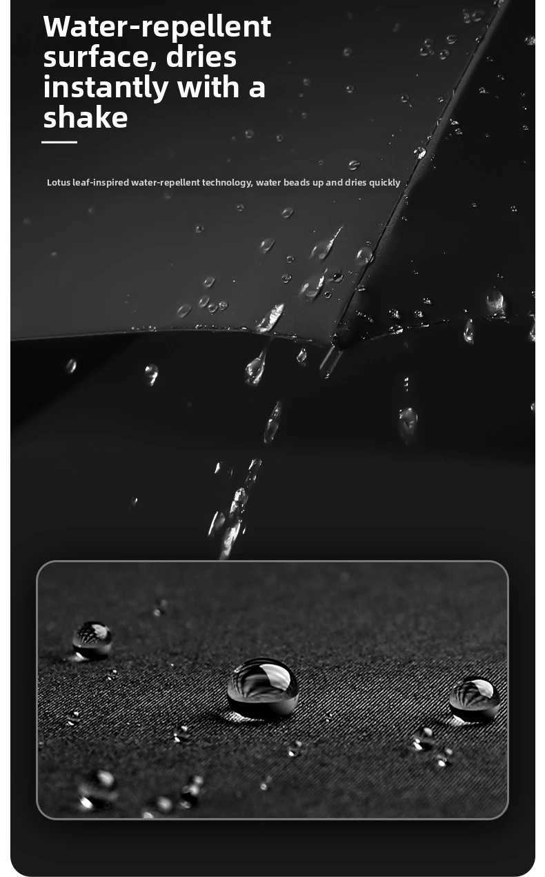 Reinforced Wind-resistant Rain-resistant Dual-purpose UV-resistant Fully Automatic Ring-buckle Umbrella H260318 - view 6