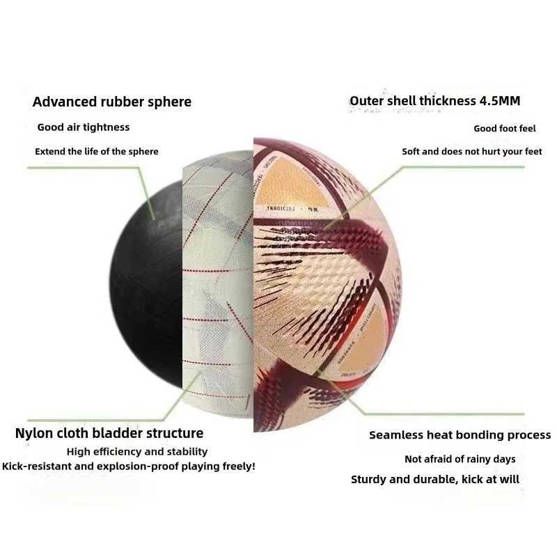 Size 5 Soccer Balls Professional High Quality Soft PU Seamless Outdoor Sports Football Training Match M260318