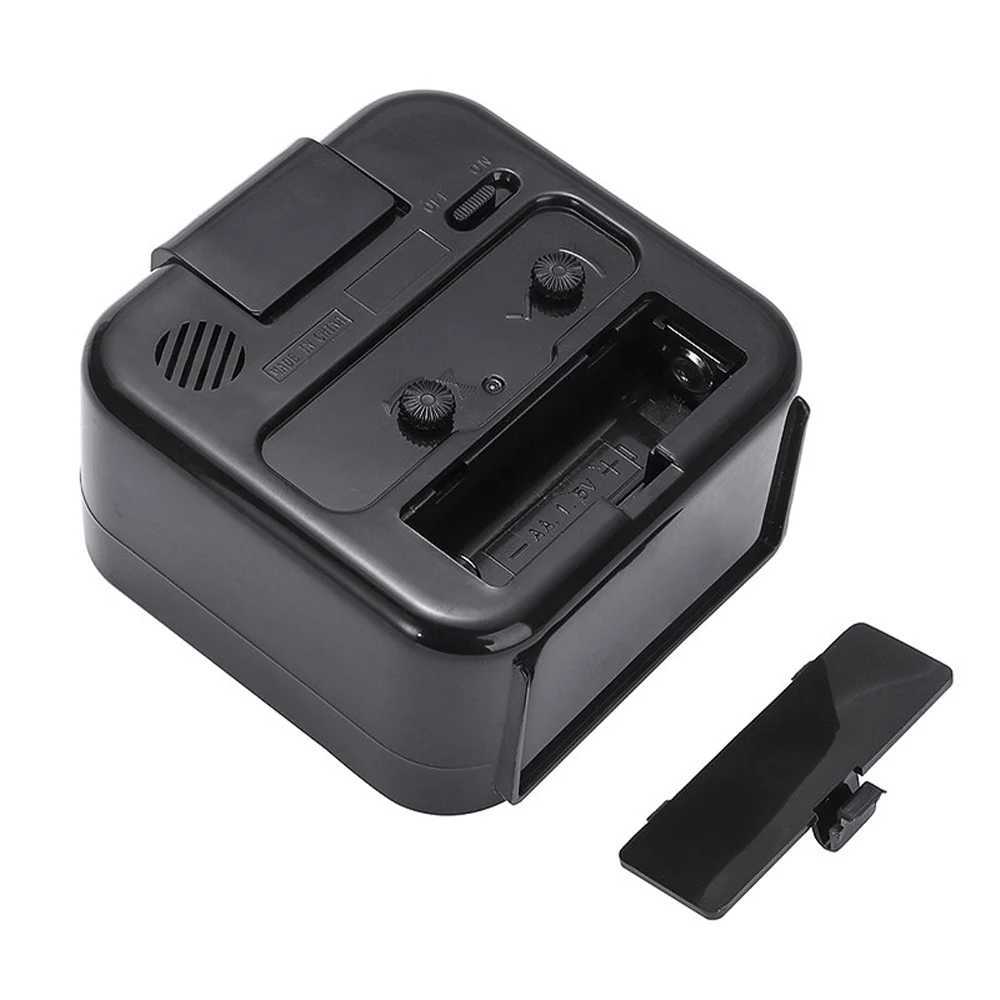 Analogue Silent Alarm Clocks Small Silent Non-ticking Analog Quartz Clock with Light Snooze for Heavy Sleepers Office Bedroom D260318