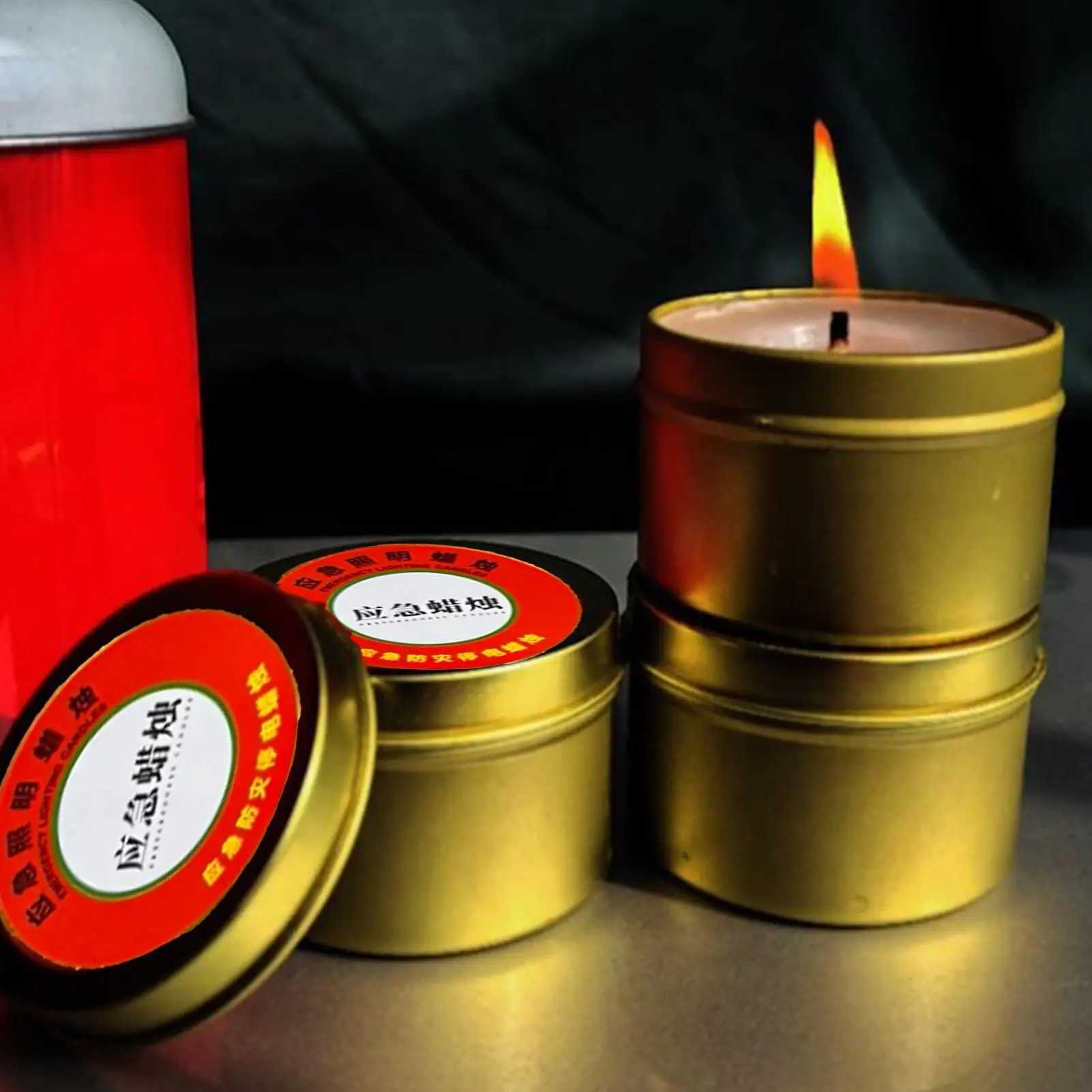 10pc Survival Candles SmokelessOdorless Long-Lasting Emergency Candles For Power Outage Camping Outdoor Home Supplies Windproof D260318