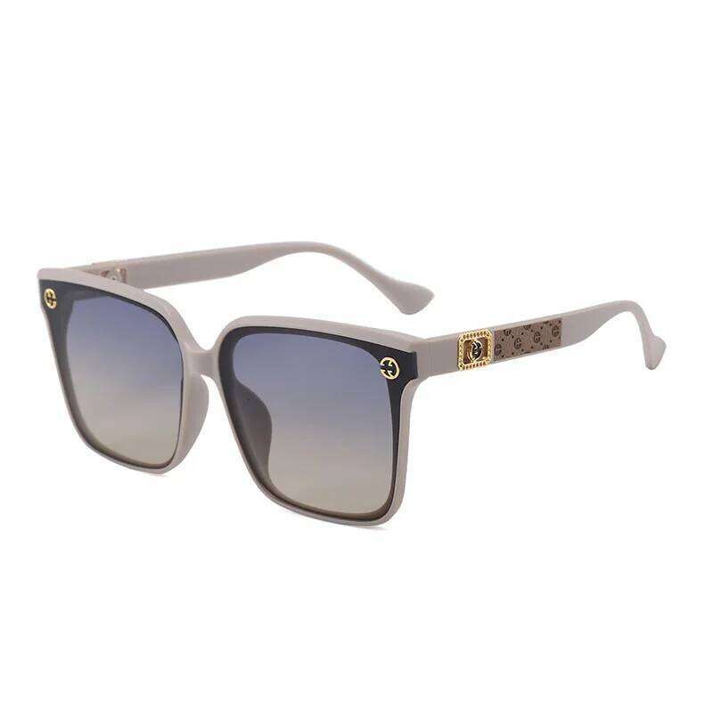 Box Women's New Sunglasses Online Celebrity Trend Big Face Slim High Sense Of Luxury Street Glasses.
