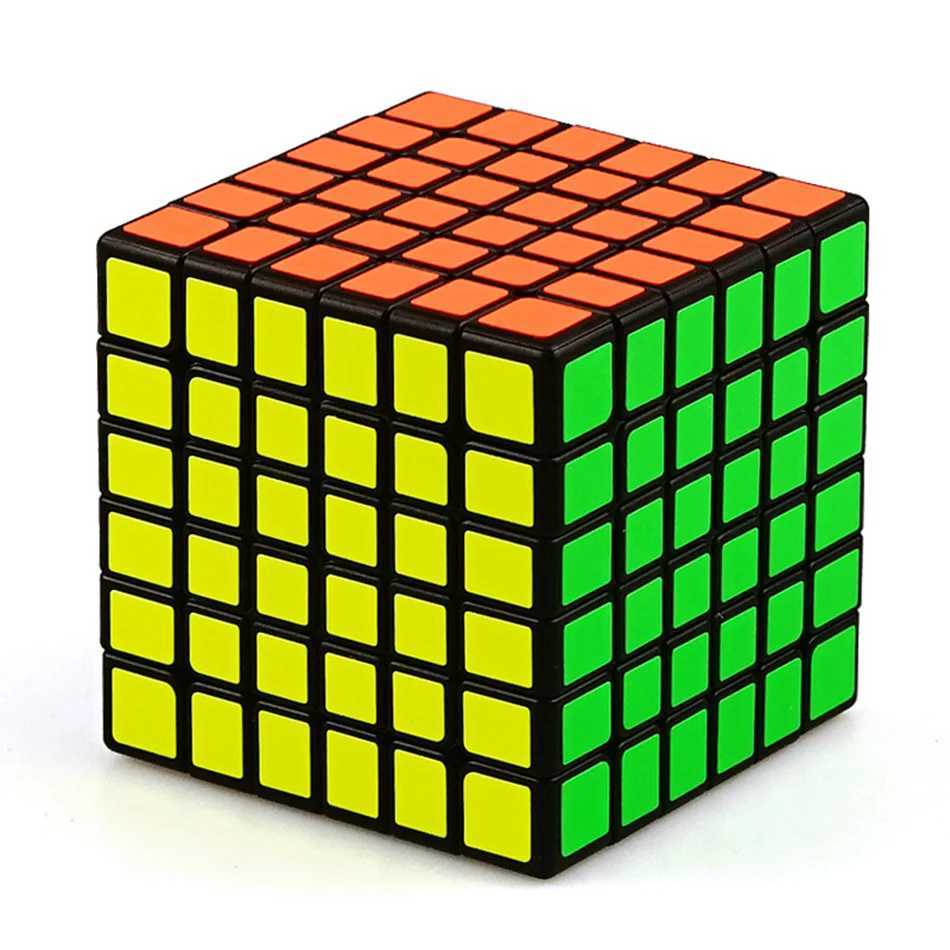 Qiyi Magic Speedcube Black Sticker 6x6x6 7x7x7 Cube Magic 4x4 5x5 6x6 7x7 Speed Puzzle Educational Toy Children Version 2 H260314