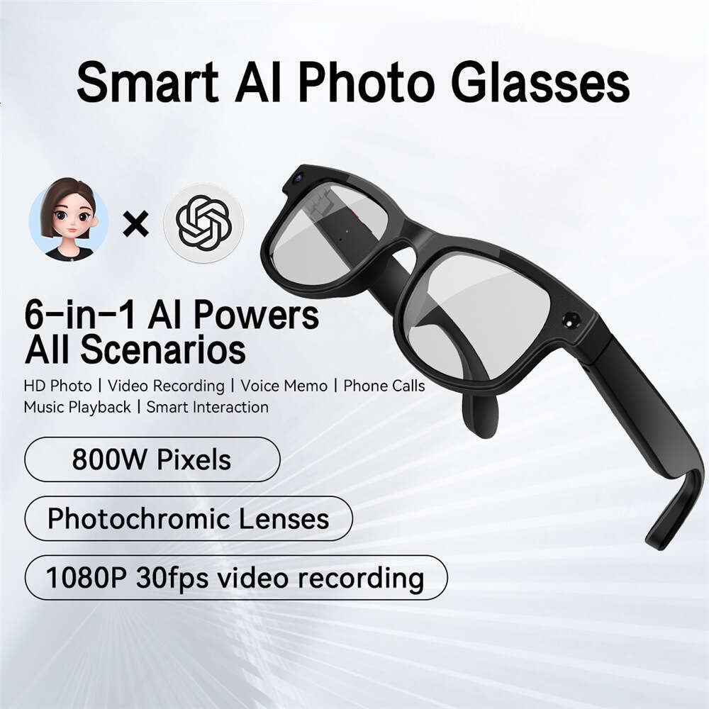 AIMB-G2 AI Smart Glasses UV Protection Bluetooth Call 1080P Video 8MP Camera Factory Direct Bulk Wholesale In Stock CKS