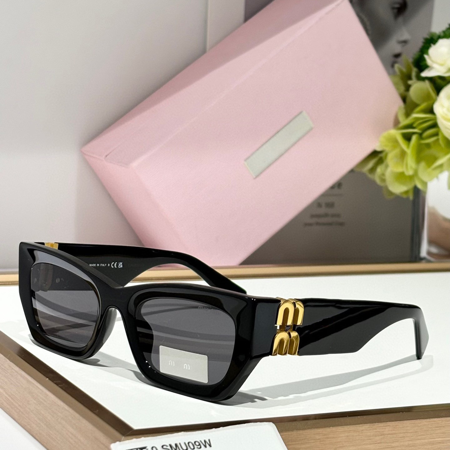 Luxury Designer Sunglasses Black Tortoise Shell Clear Acetate Frame Dark Gray Warm Brown Gradient Pink Lens Women Men Sunglasses UV Protection lunettes de soleil