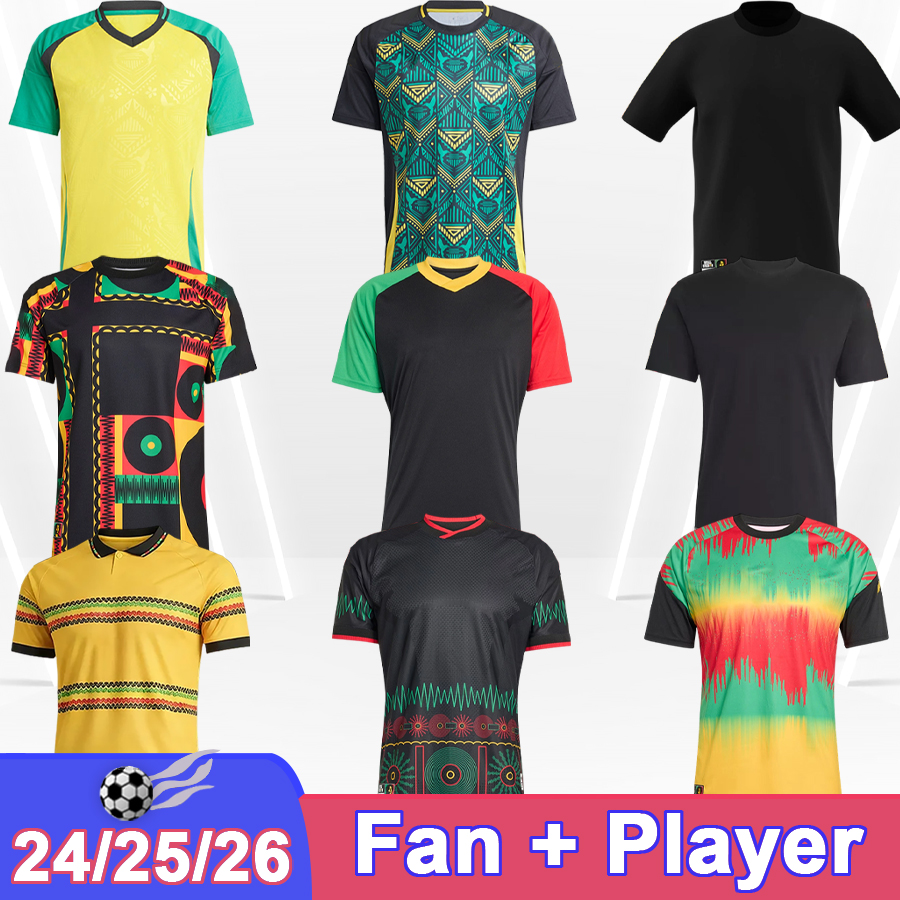24 25 26 jamAIcA Mens Player Soccer Jerseys DIXON NICHOLSON RICHARDS CEPHAS PINNOCK Home Away Training Wear Special Edition Football Shirts Uniforms