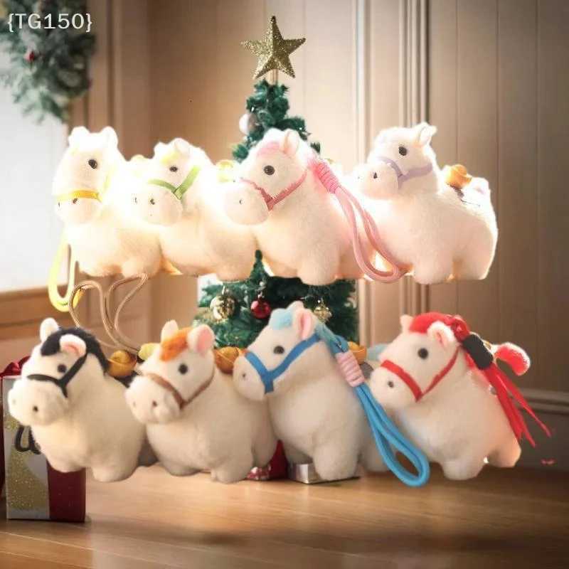 JaYear of the Horse Plush Pony Keychain Cute Mascot Stuffed Toy for Bag Charm New Year Souvenir Gift H260318 - view 3
