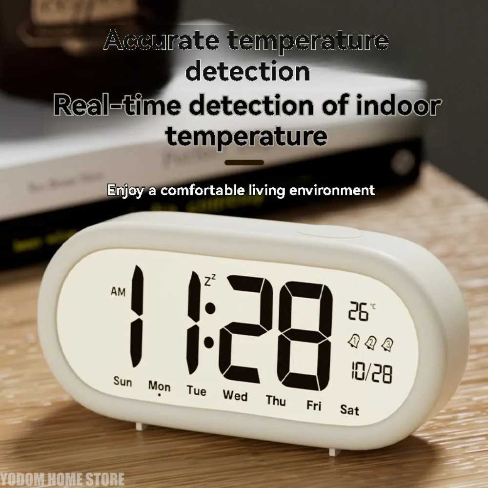 1PC Alarm Clock for Students Large Screen Clear Numbers New Smart Electronic Clock Desktop Childrens Home Products D260318