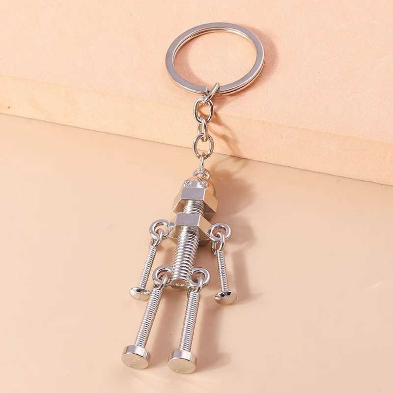 Cyberpunk Alloy Screw Robot Keychain Souvenir Gifts for Women Men Handbag Car Key Pendants Key Chains DIY Accessories H260318 - view 5