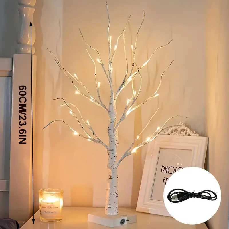 24 Led Easter Twinkling Tree Fairy Light Birch Tree Branches 3AAUSB Powered Tree Lamp For Party Bedroom Chirstmas Decoration H260318