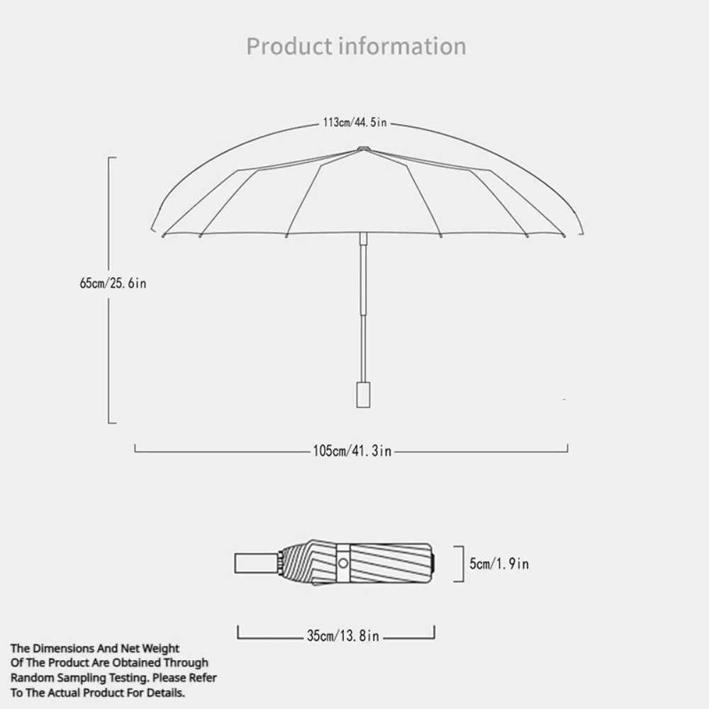 Fully Automatic Wooden Handle Umbrellas Men Foldable Black Business High End Wooden Handle Umbrella For Both Sunny And Rainy Use H260318 - view 7