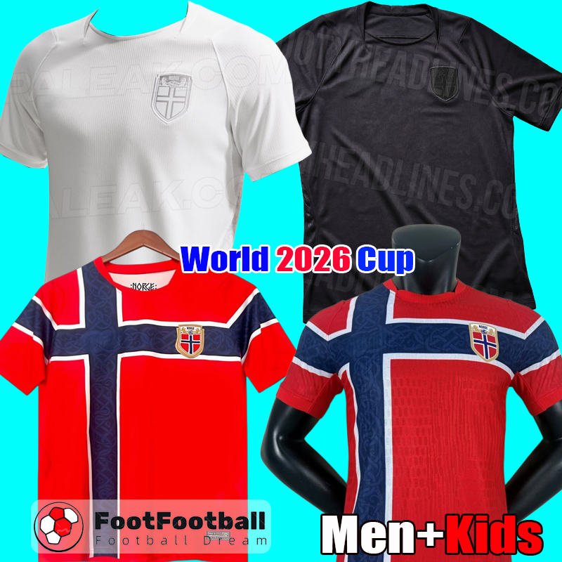 2026 Norway jersey 2026 Blackout Whiteout away Soccer Jersey World cup 2027 Football Shirt Home away third camiseta de futbol Men and kids set tops kit