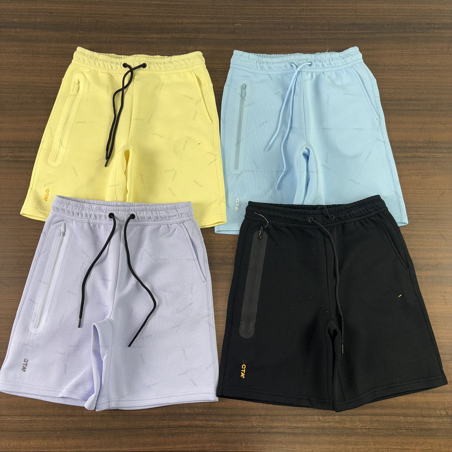 Mens Shorts nocta shorts pants Knitted Multi Color Adhesive Zipper Sports Shorts