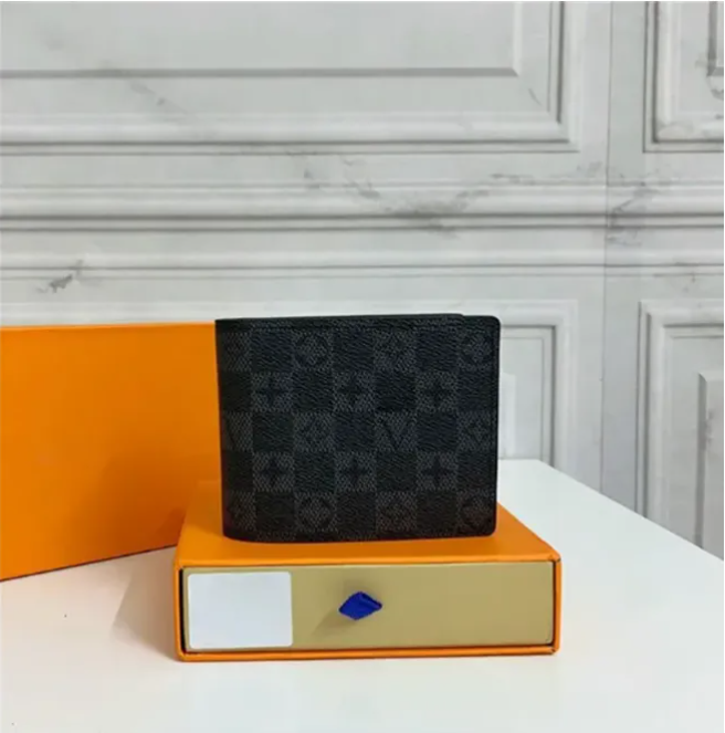 2026 Designer wallet Top Card Holder luxury Wallet credit cardholder Genuine Leather plaid style mens wallet coin purse pocket organizer folder wallet