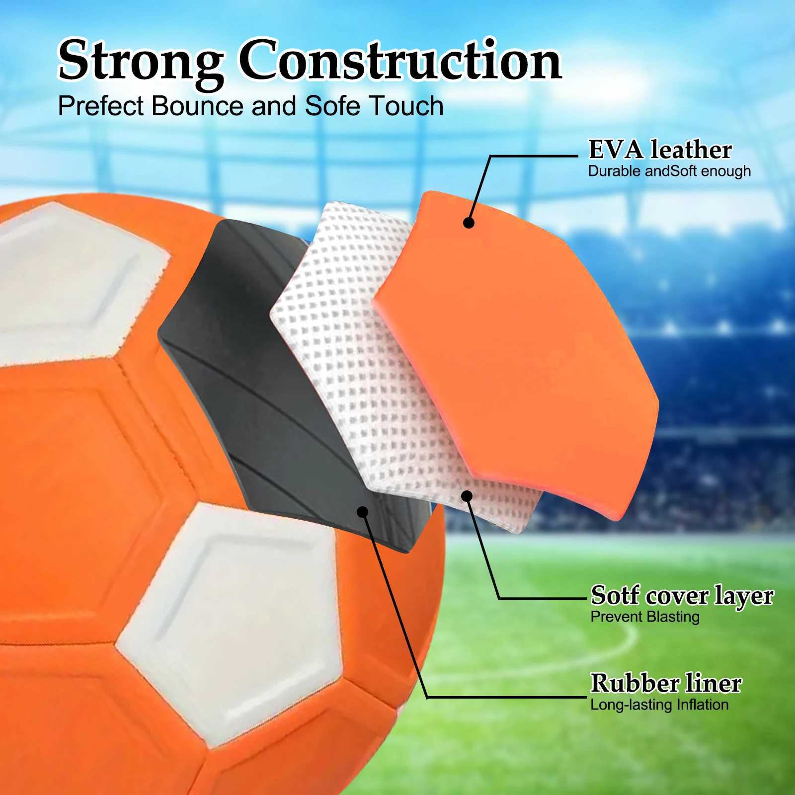 Curve Swerve Soccer Ball Magic Football Toy High Visibility Outdoor Indoor Training Game Ball Perfect Gift for Kids Children M260318