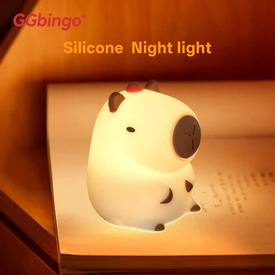 New Portable Silicone Pat Night Light with 3 Brightness Modes ABS Material Rechargeable 1200mAh Battery for Home Travel Bedroom H260318