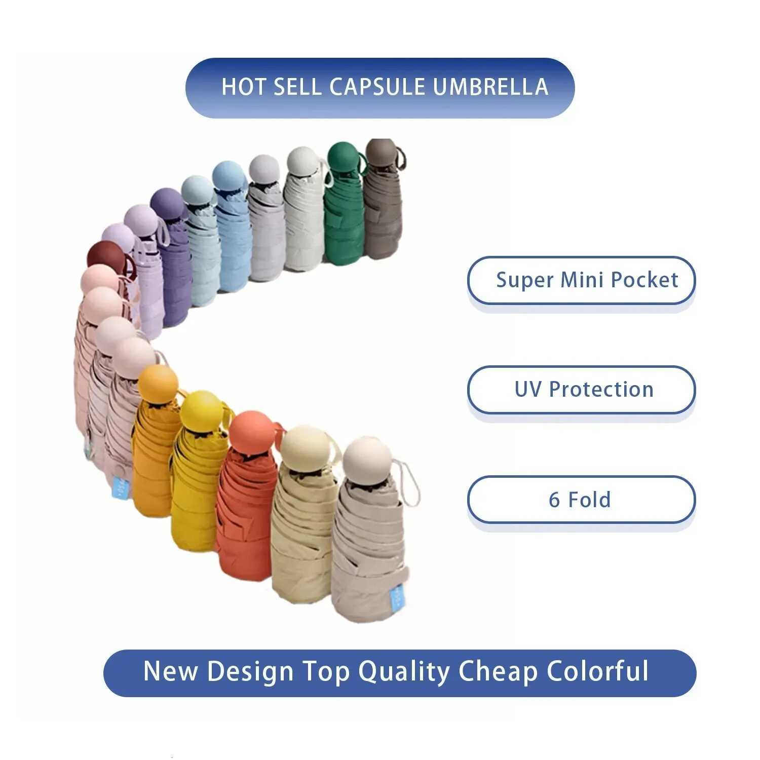 1pc Travel Umbrella With 6 Rib Reinforced Auto Open Close Compact Lightweight Automatic Strong Waterproof Folding Umbrellas H260318 - view 3