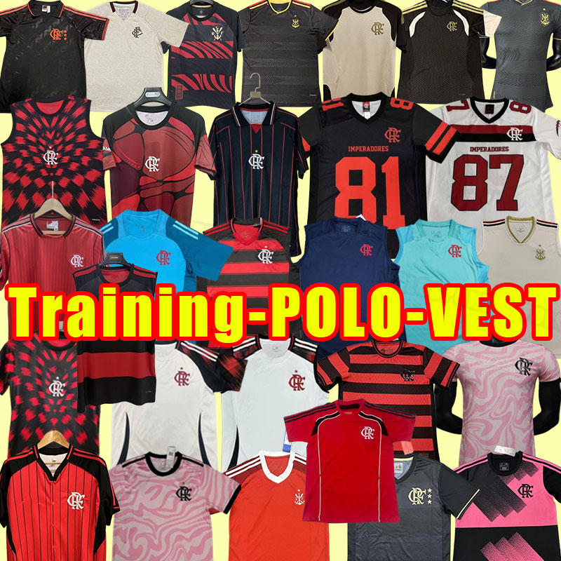 25 26 Flamengo soccer jerseys 2025 DIEGO E.RIBEIRO GABRIEL B. GABI PEDRO VIDAL DE ARRASCAETA GERSON B.HENRIQUE Camisa Mengo Training Player version Vest goalkeeper