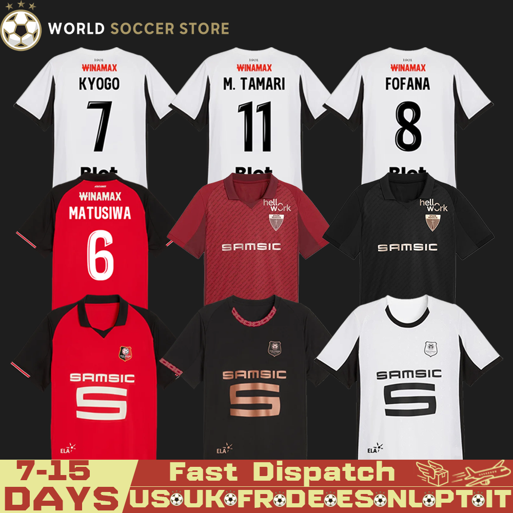 Stade Rennais 2026 125th anniversary jersey 25 26 GOUIRI soccer jerseys BLAS Rennes maillot de foot 2025 2026 SANTAMARIA BOURIGEAUD Men kids kits football shirts