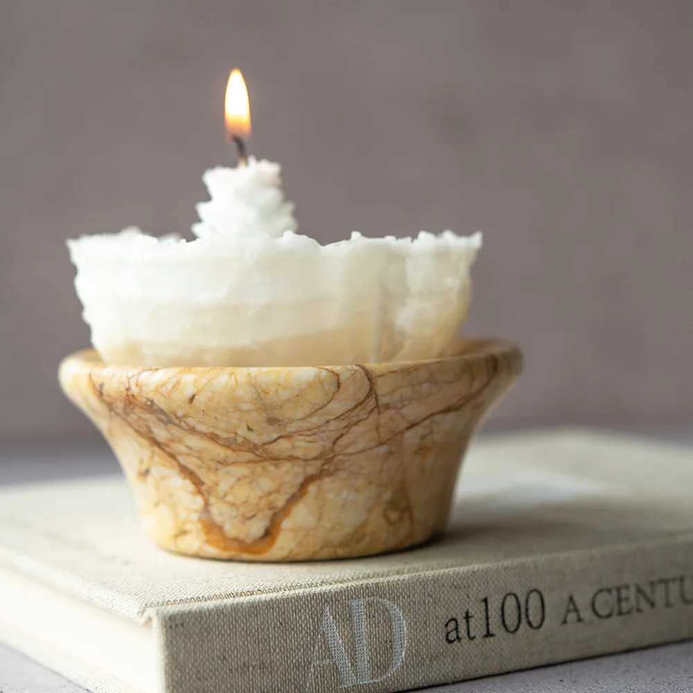 Rotating Line Spherical Aromatherapy Candle Home Decoration High Art Handmade Candle Ornament Creative D260318