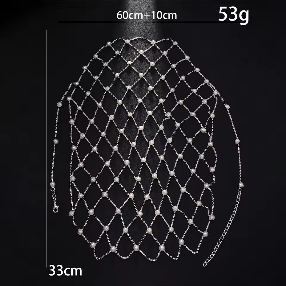Elegant Imitation Pearl Mesh Headpiece Hat Wedding Hair Decoration Handmade Boho Metal Head Chain Cap Prom Jewelry Adjustable Lg1088 Youmaidress