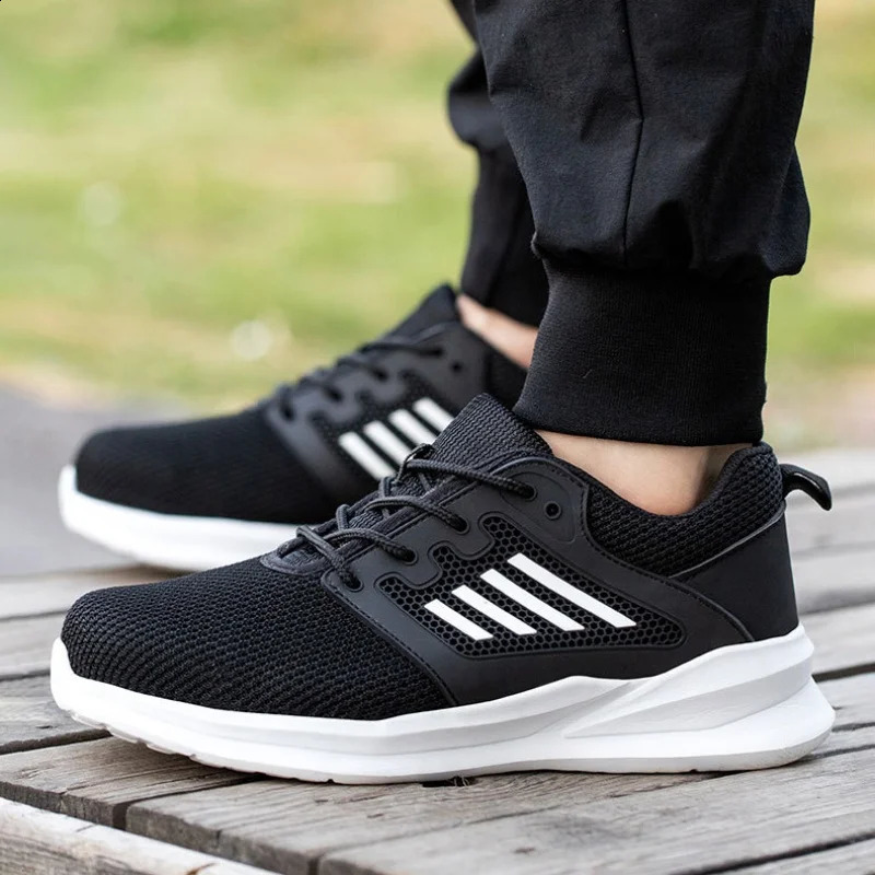 Unisex Mesh Steel Toe Cap Summer Safety Shoes For Men Light Breathable Sneaker Comfortable Indestructible Hombre Work Footwear 260318
