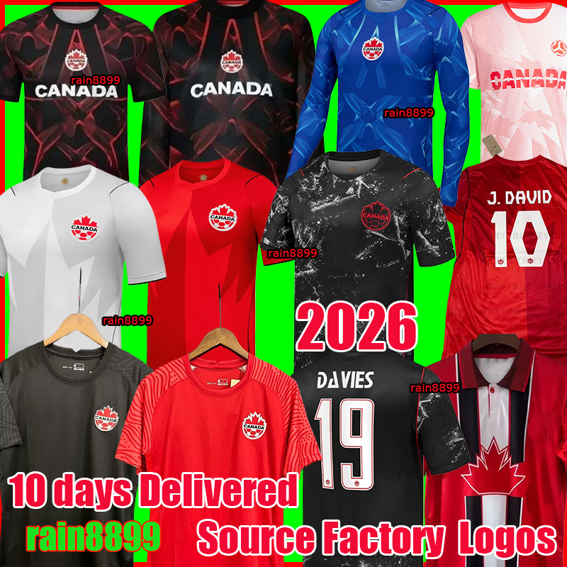 canada Jerseys 2026 world cup DAVIES Fleming Beckie DAVID Larin Buchanan player Kids Kit national team 1998 canada retro Soccer Football Shirts gk long sleeve